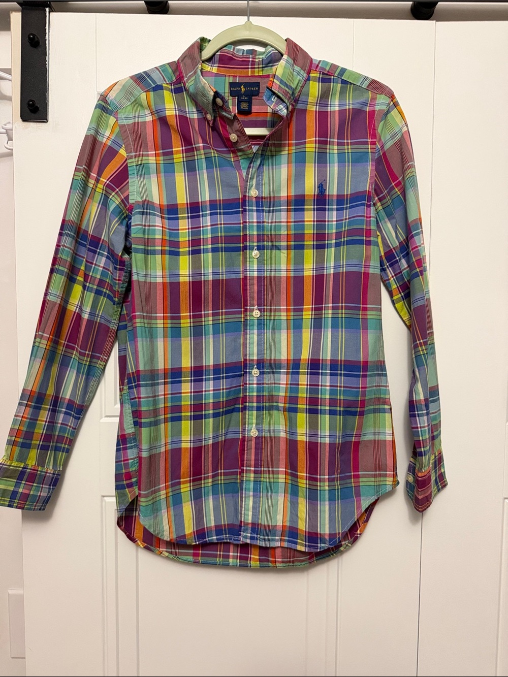 Multi-Color Plaid Button-Down Shirt - Kids